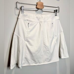 Ralph Lauren RLX White Golf/Tennis Eyelet Panelled Skort